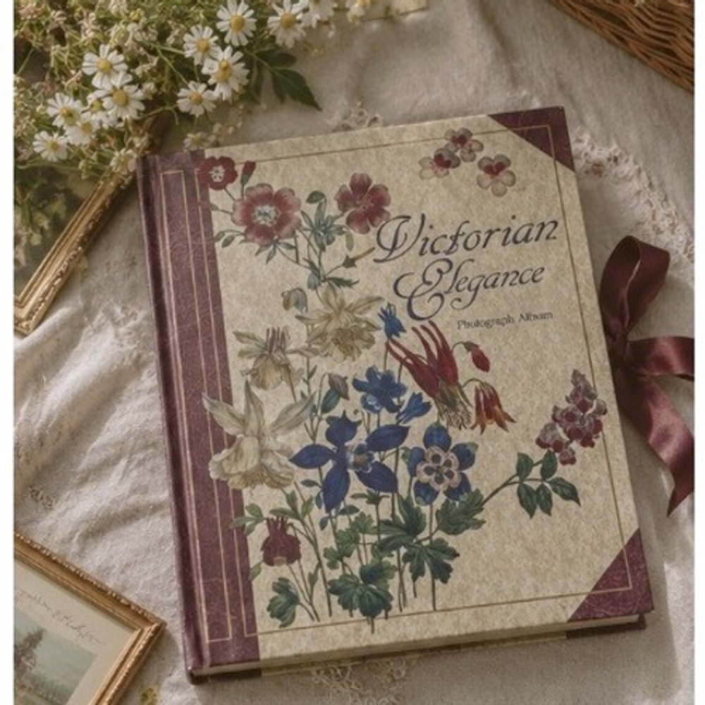 Vintage 1990's Victorian Elegance Photograph Album Keepsake Journal Garden Artsy